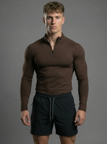 Fitted Performance Quarter Zip Compression