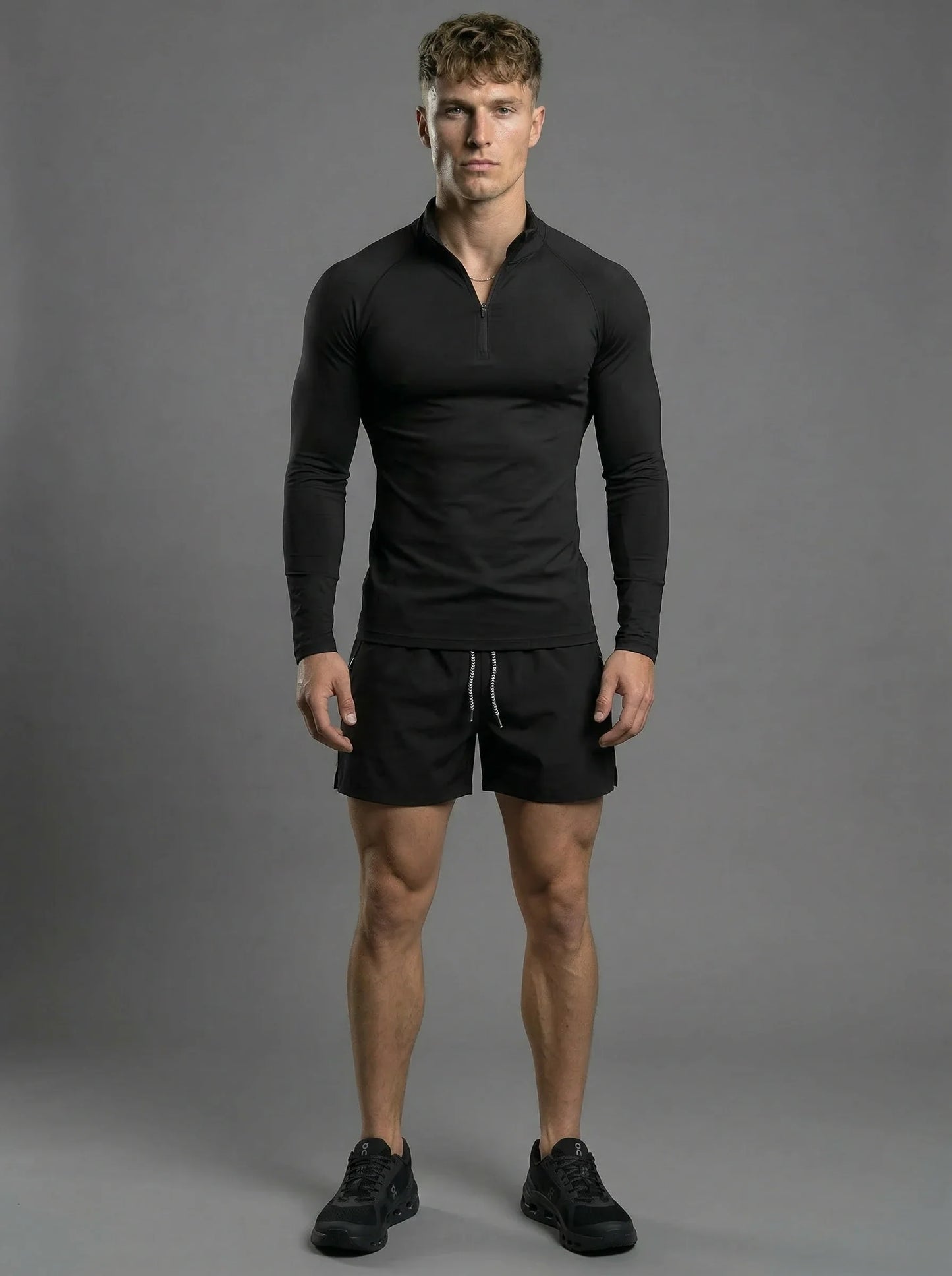 Fitted Performance Quarter Zip Compression