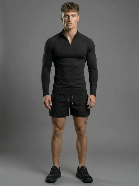 Fitted Performance Quarter Zip Compression